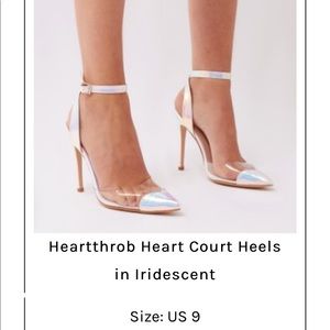 Public Desire US size 9 (UK 7) iridescent heels